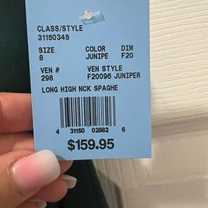 David’s bridal halter bridesmaids dress in Juniper . New with tags never worn